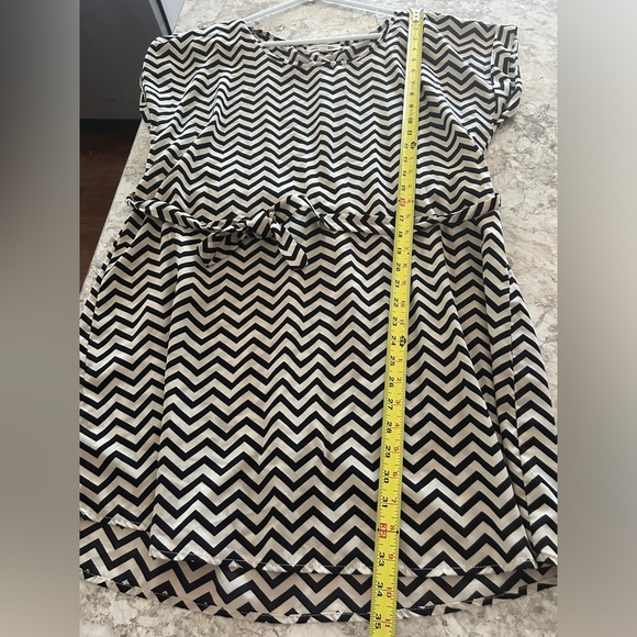 Hippie Rose Dress Zig Zag Design Belt Detail Size XL - Picture 7 of 8